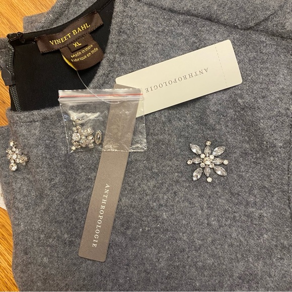 Anthropologie Crystal Mini Shift Dress - Picture 2 of 7